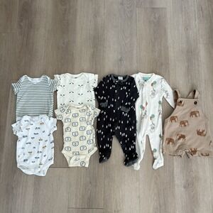 Carter Gerber Disney Tres HB Baby 0-3 Months Bodysuit Lots Seven Piece Bundle